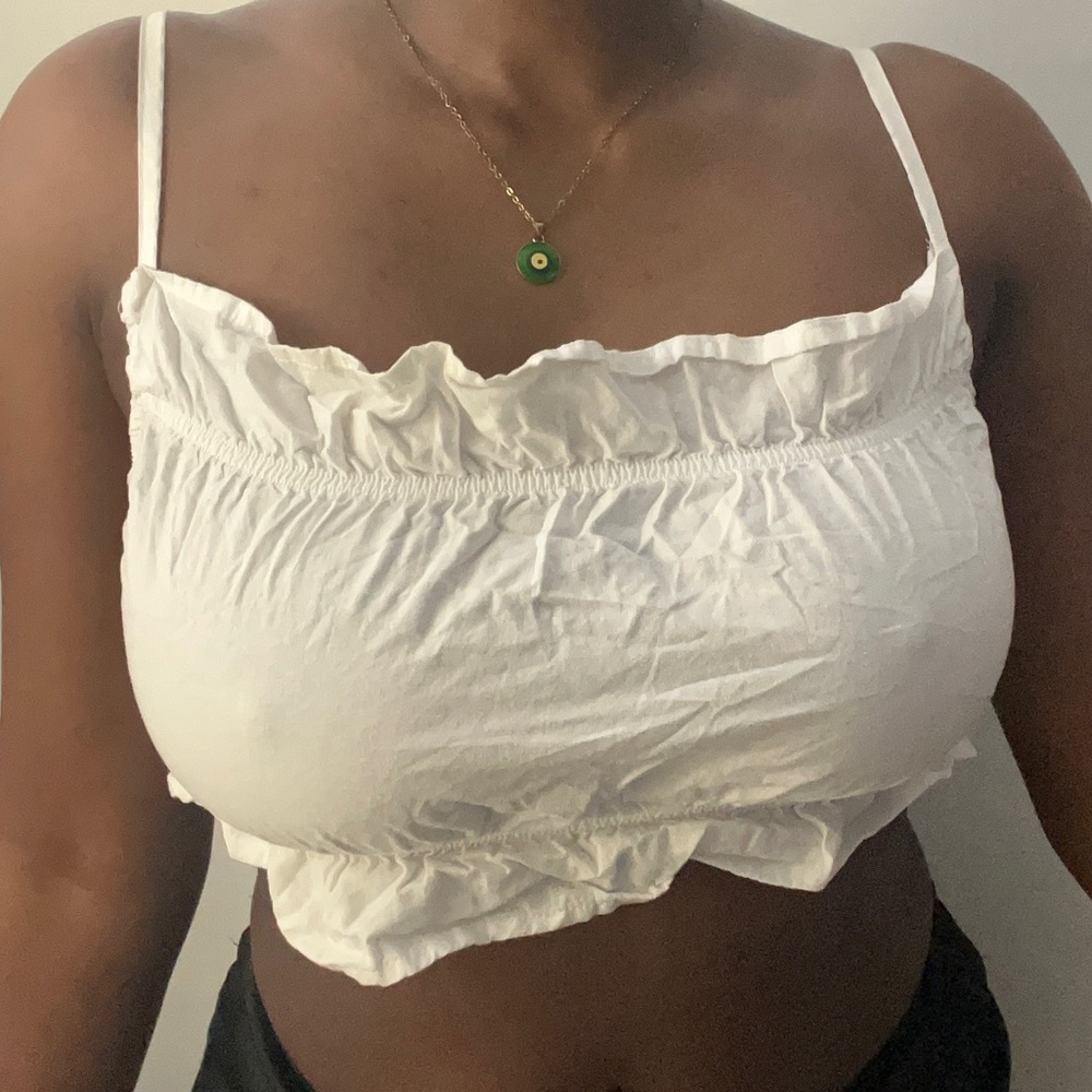 Small White crop top